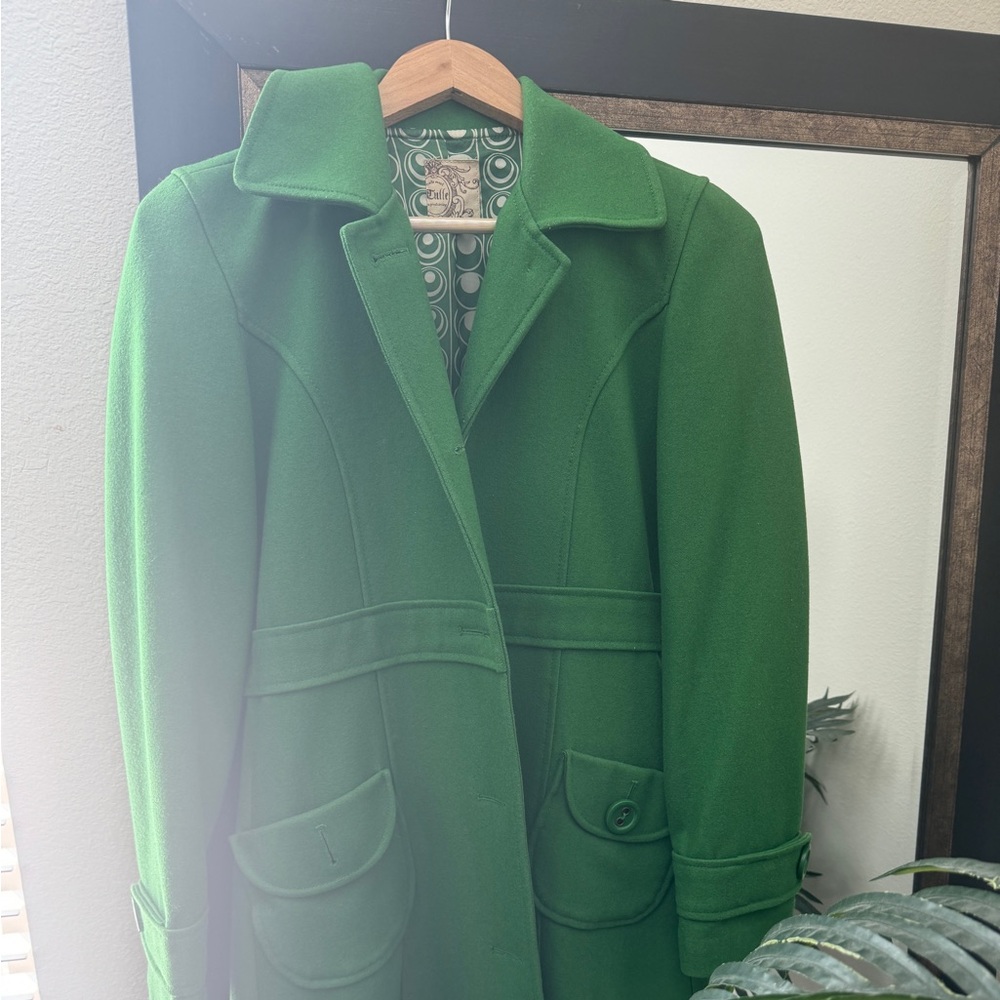 Gorgeous Green Winter Wool Jacket - image 1